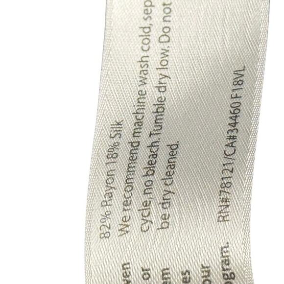 Eileen Fisher Velvet Long Sleeve Button Up Silk Blend Shirt Style Dress sz M - Picture 15 of 16